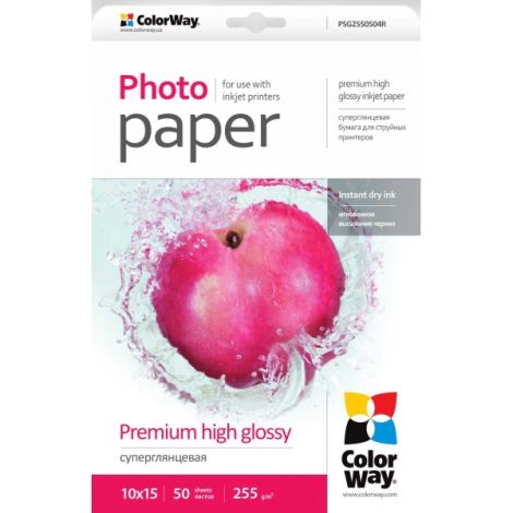 Fotopapier - 10 x 15 cm / 255g - premium, lesklý, 50 ks v balení