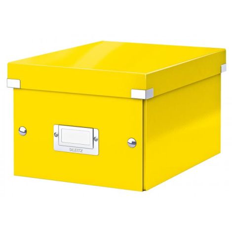Kis Click &amp; Store doboz metál sárga