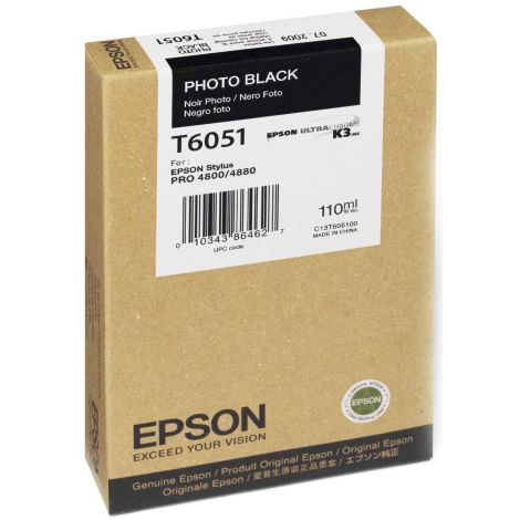 Epson T6051 tintapatron, fotó fekete (photo black), eredeti