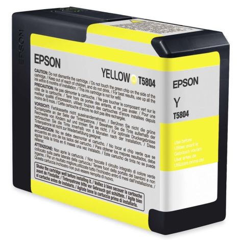 Epson T5804 tintapatron, sárga (yellow), eredeti
