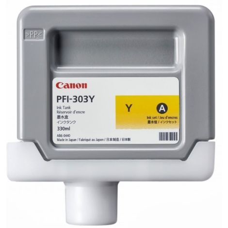 Canon PFI-303Y tintapatron, sárga (yellow), eredeti