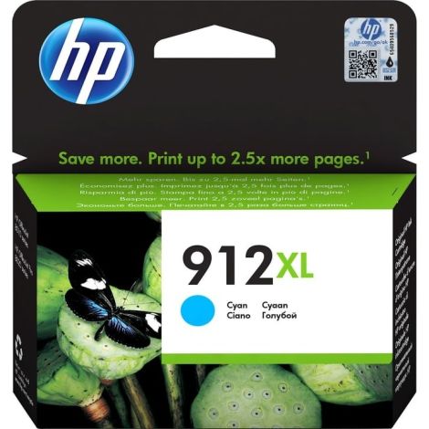 HP 912 XL, 3YL81AE tintapatron, azúr (cyan), eredeti