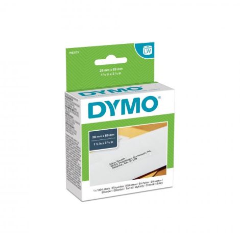 Öntapadó címkék Dymo LW 89x28mm címezhető fehér 130db