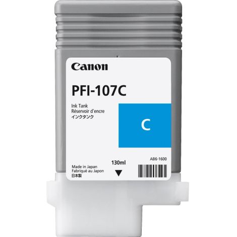 Canon PFI-107C tintapatron, azúr (cyan), eredeti