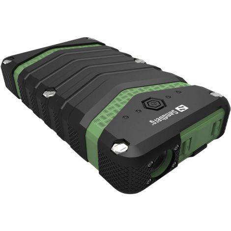 Sandberg hordozható tápegység USB 20100 mAh, Survivor Outdoor, okostelefonokhoz, fekete-zöld 420-36