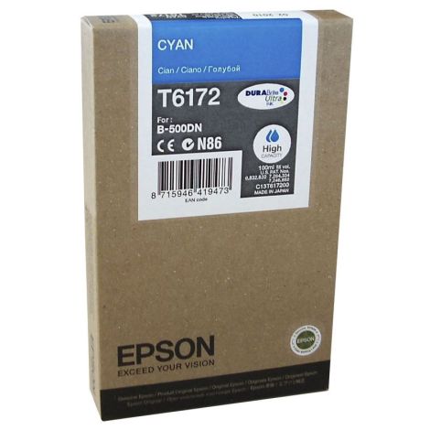 Epson T6172 tintapatron, azúr (cyan), eredeti