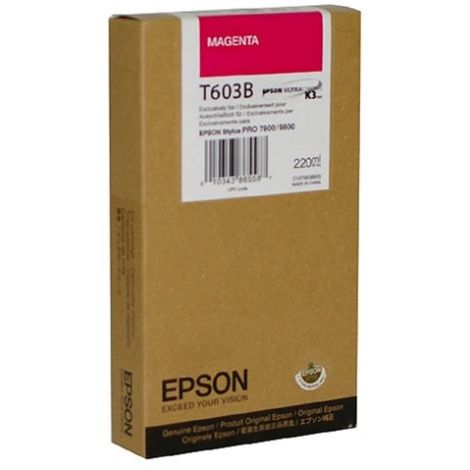 Epson T603B tintapatron, bíborvörös (magenta), eredeti