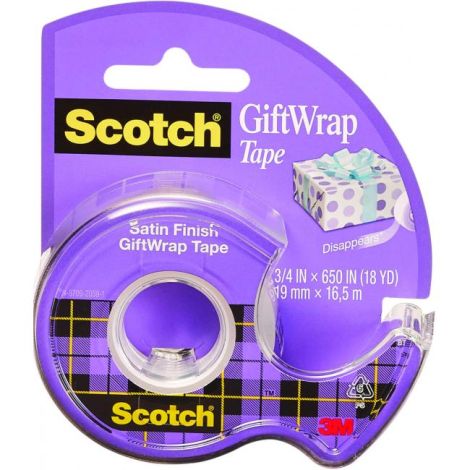 Scotch ragasztószalag ajándékokhoz 19 mm x 7,5 ms adagoló