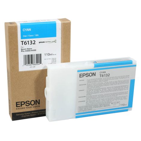 Epson T6132 tintapatron, azúr (cyan), eredeti