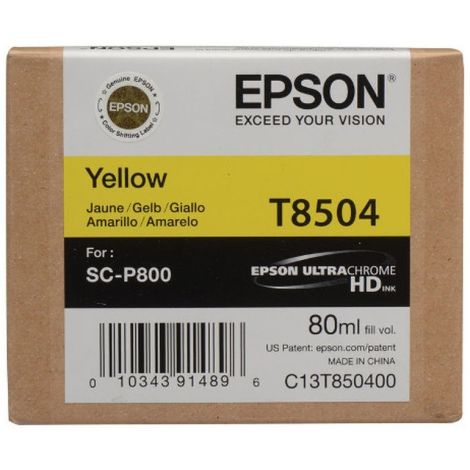 Epson T8504 tintapatron, sárga (yellow), eredeti