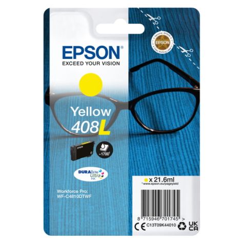 Epson 408L, C13T09K44010, T09K440 tintapatron, sárga (yellow), eredeti