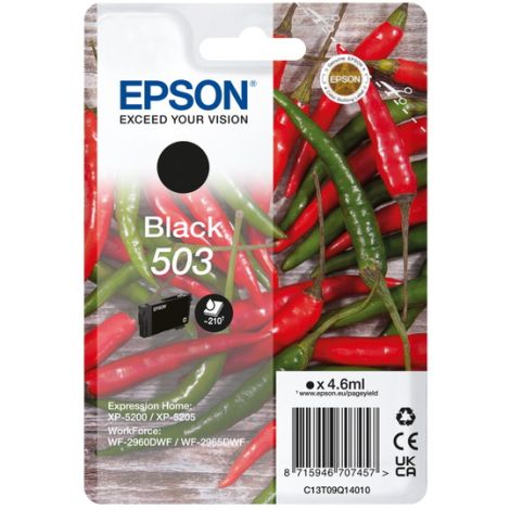 Epson 503, C13T09Q14010, T09Q140 tintapatron, fekete (black), eredeti