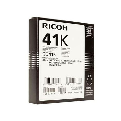 Ricoh GC41K, 405765 tintapatron, fekete (black), eredeti