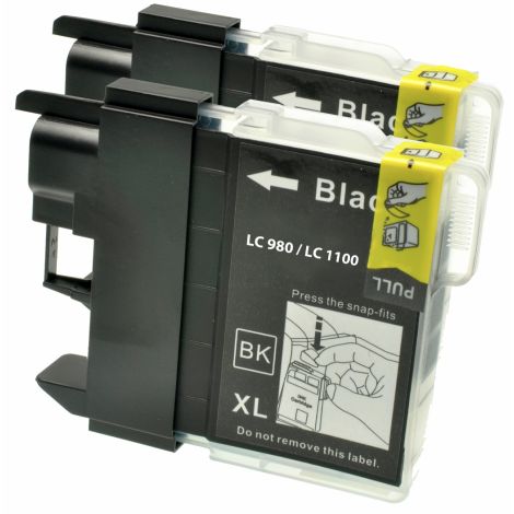 Brother LC1100HY BKBP2, kettős csomagolás tintapatron, fekete (black), alternatív