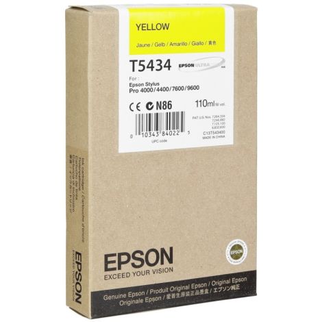 Epson T5434 tintapatron, sárga (yellow), eredeti