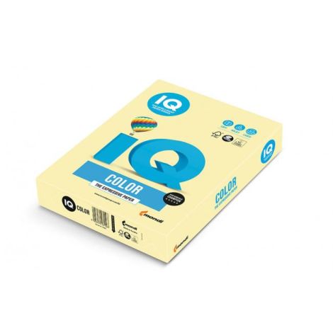 Színes papír IQ színű sárga pasztell YE23, A4, 160g