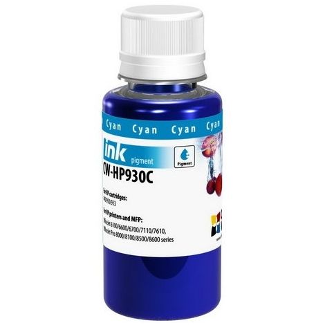 Tinta a kazettába HP 933 XL (CN054AE), pigment, azúr (cyan)