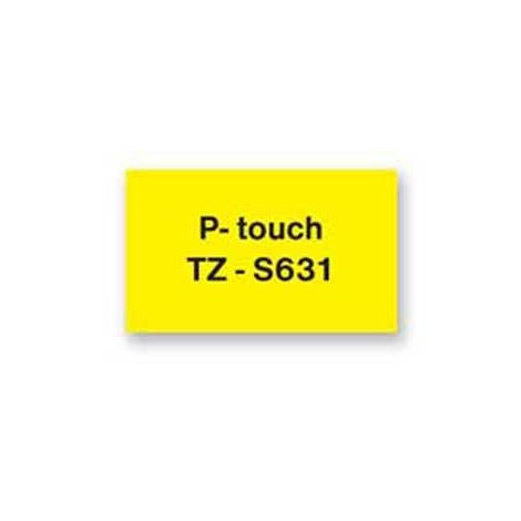 Öntapadó szalag Brother TZe-S631 12 mm sárga/fekete