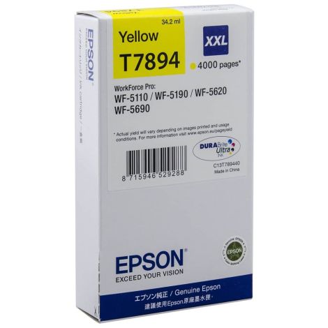 Epson T7894 tintapatron, sárga (yellow), eredeti