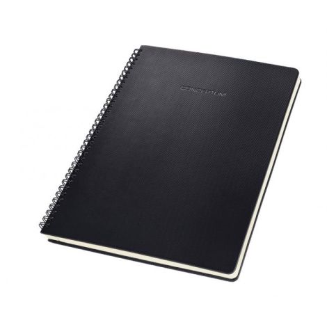CONCEPTUM notebook spirálfeketével 176x214mm