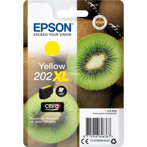 Epson 202 XL tintapatron, sárga (yellow), eredeti
