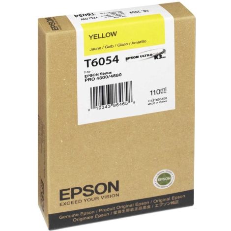 Epson T6054 tintapatron, sárga (yellow), eredeti