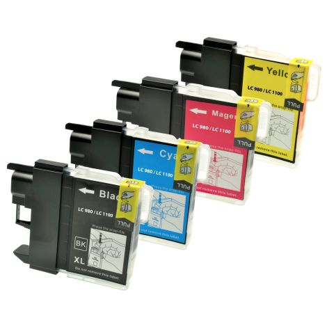 Brother LC980 VALBP, CMYK, négyes csomagolás tintapatron, többszínű, alternatív
