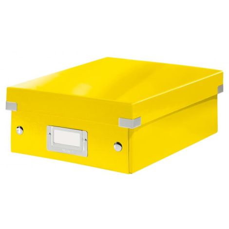 Kis szervezeti doboz Click &amp; Store sárga