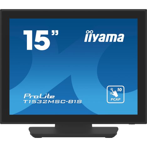15" iiyama T1532MSC-B1S: PCAP, 10P, FHD, HDMI, DP T1532MSC-B1S