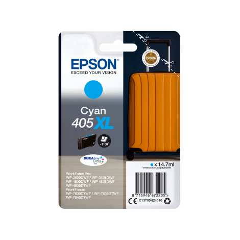 Epson 405XL, T05H2, C13T05H24010 tintapatron, azúr (cyan), eredeti