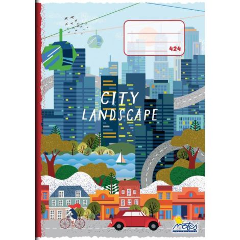 Sešit a4, 20 listový - linkovaný 424 city landscape