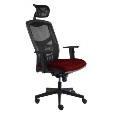Irodai szék York Net, E-SY+ PDH+ karfa piros
