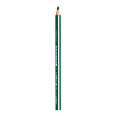 Háromszög alakú ceruza STABILO Trio vastag, zöld