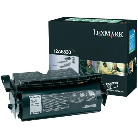 Toner Lexmark 12A6830 (T520, T522), fekete (black), eredeti