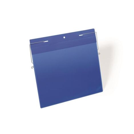 Akasztós táska drótakasztóval A4 szélesség 50 db kék