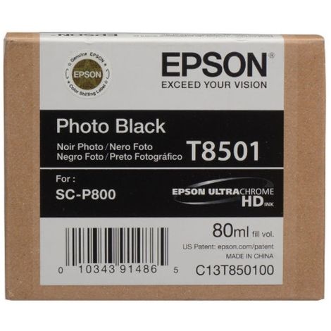 Epson T8501 tintapatron, fotó fekete (photo black), eredeti