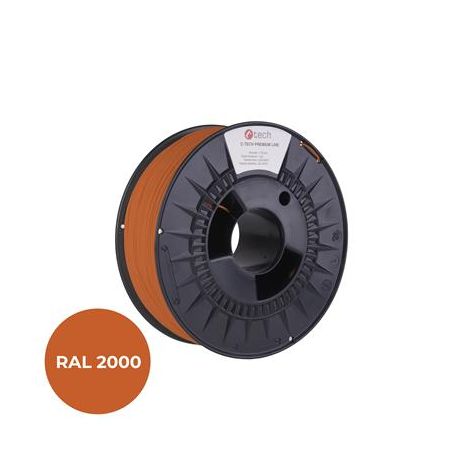 Nyomdafüzér (filament) C-TECH PREMIUM LINE, ABS, sárga-narancs, RAL2000, 1,75 mm, 1 kg 3DF-P-ABS1.75-2000
