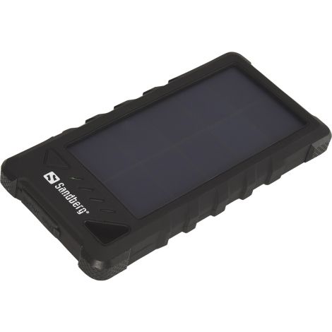 Sandberg hordozható tápegység USB 16000 mAh, Outdoor Solar powerbank, okostelefonokhoz, fekete 420-35