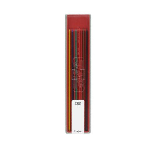 Grafit ceruza KOH-I-NOOR 6 db, színes/műszaki