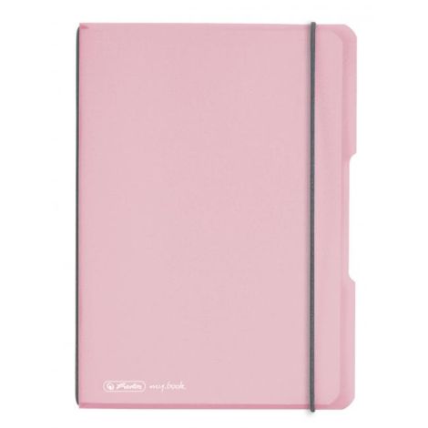 Notebook Herlitz my.book Flex A5 40 lap négyzet PP rózsaszín