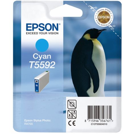 Epson T5592 tintapatron, azúr (cyan), eredeti
