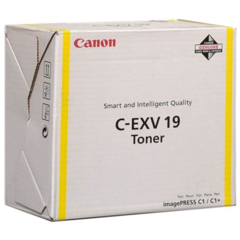 Toner Canon C-EXV19Y, sárga (yellow), eredeti