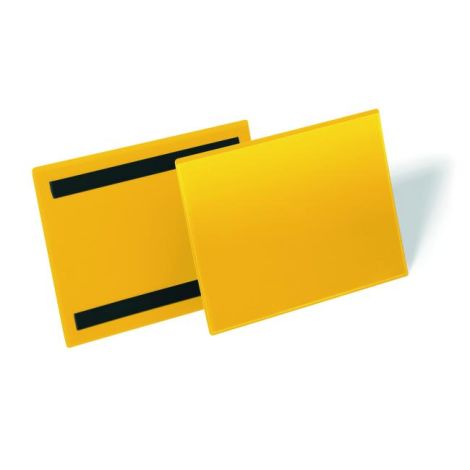 Mágneses zseb iratoknak 210x148mm széles 50 db sárga