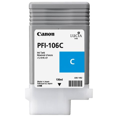 Canon PFI-106C tintapatron, azúr (cyan), eredeti