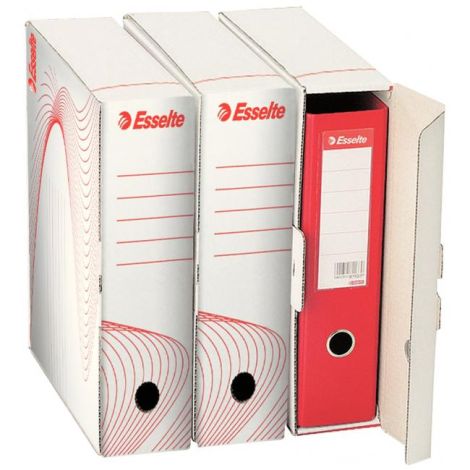 Archív doboz Esselte iratgyűjtőhöz fehér/piros