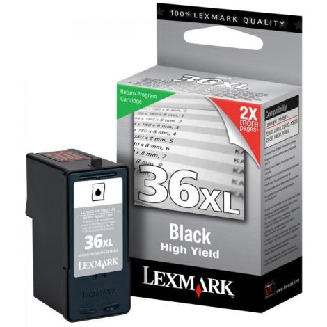 Lexmark 18C2170E no. 36 XL tintapatron, fekete (black), eredeti