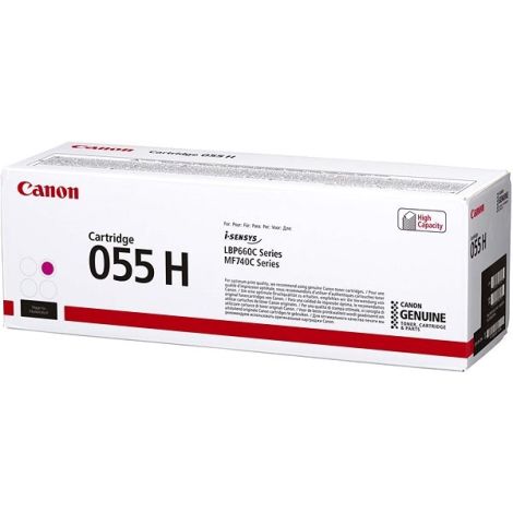 Toner Canon 055H M, CRG-055H M, 3018C002, bíborvörös (magenta), eredeti