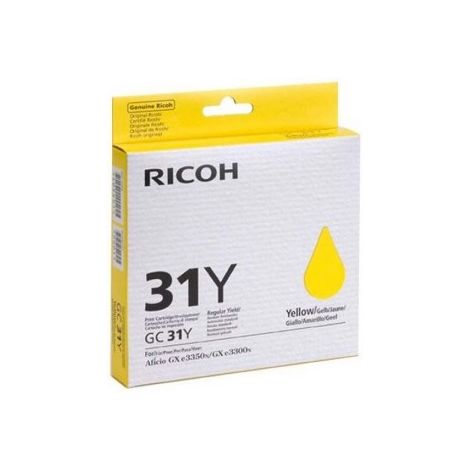 Ricoh GC31Y, 405691 tintapatron, sárga (yellow), eredeti