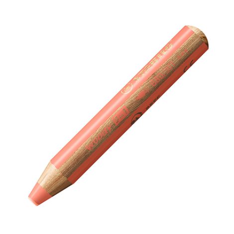 Színező toll, víztoll és viasztoll - STABILO fás 3 az 1-ben - pasztellvörös