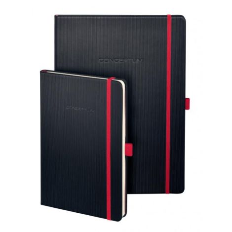 Notebook CONCEPTUM Red Edition A4, bélelt fekete-piros